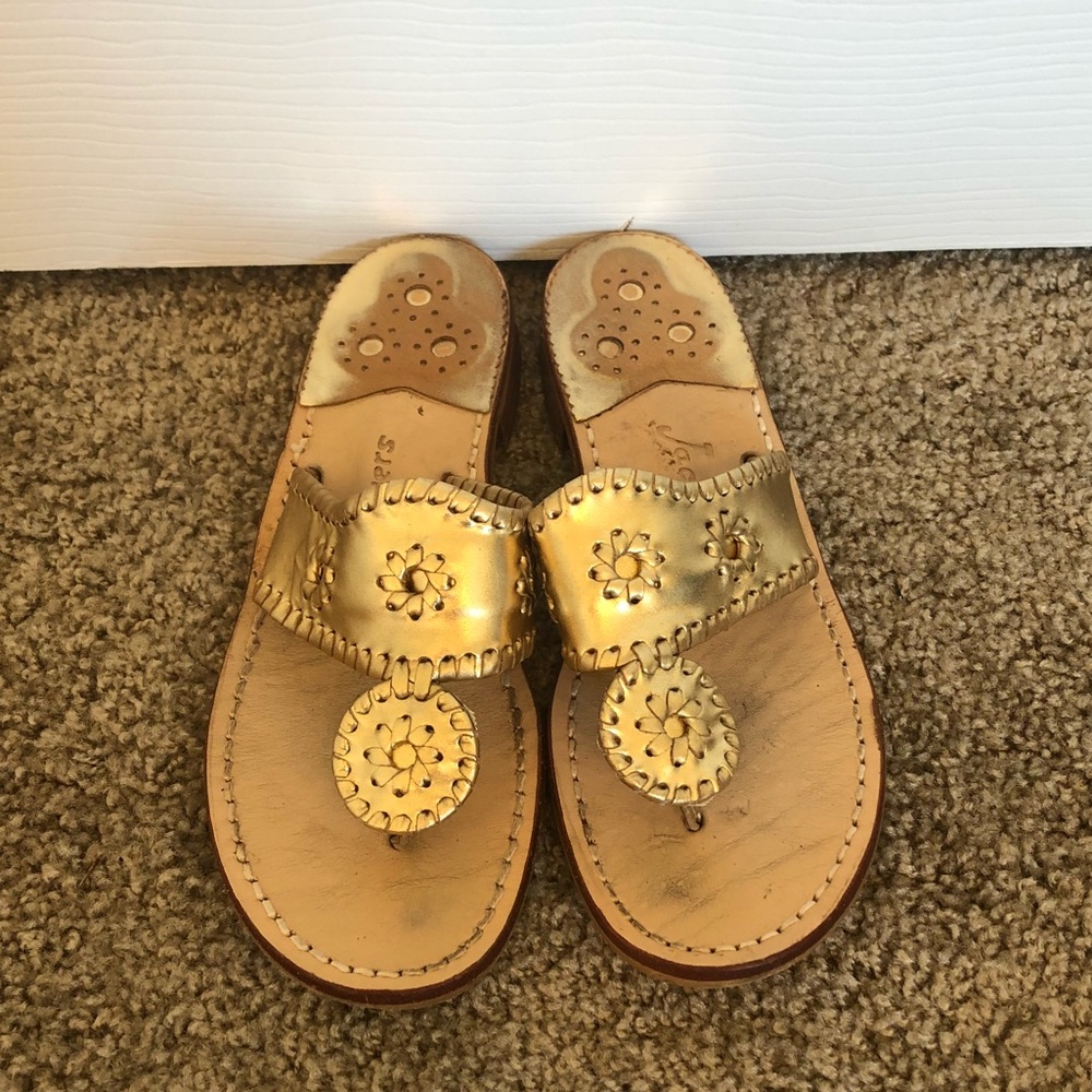 Jack Rogers in Gold